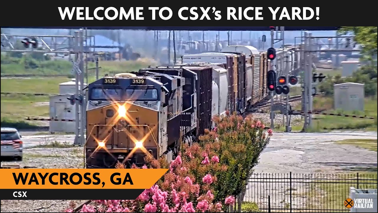 Waycross, Georgia (Depot), USA | Virtual Railfan Live